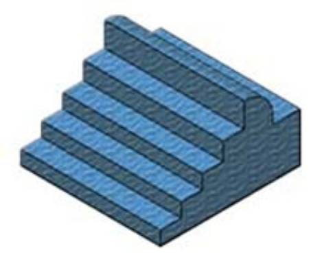 AMD Technologies Oblique Finger Block Non-Coated Standard 6 W X 10-1/4 D X 3 H Inch Foam Freestanding