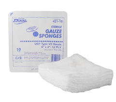 Dukal USP Type VII Gauze Sponge Dukal™ Cotton 12-Ply 4 X 8 Inch Rectangle Sterile