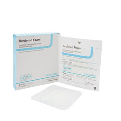 DermaRite Industries Foam Dressing BorderedFoam® 4 X 4 Inch Square Adhesive with Border Sterile