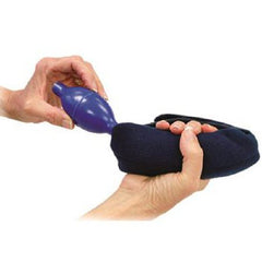 Patterson Medical Supply Hand Contracture Orthosis ComfySplints™ Hand Air Roll Inflatable Terry Cloth Left or Right Hand Navy Blue One Size Fits Most