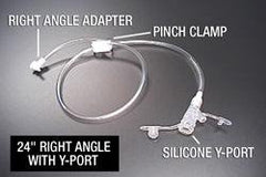 Applied Medical Technologies Right Angle Connector with Y-Port Adapter AMT Mini Classic 24 Inch