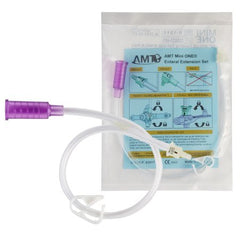 Applied Medical Technologies Straight Connector with Bolus Adapter Mini ONE® 12 Inch, Purple