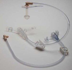 Applied Medical Technologies Straight Connector with Bolus Adapter Mini ONE® 24 Inch, Purple