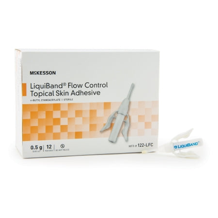 Skin Adhesive McKesson LiquiBand® Flow Control 0.5 mL Liquid Precision Applicator Tip n-Butyl Cyanoacrylate