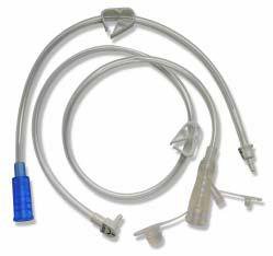 Applied Medical Technologies Right Angle Connector with Bolus Adapter AMT Mini Classic 12 Inch