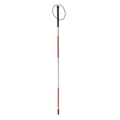 Drive Medical Folding Cane For The Blind drive™ Aluminum 45-3/4 Inch Height White / Red