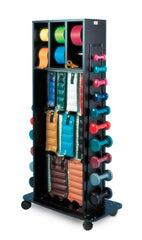 Hausmann Industries Combination Rack 30 W X 72 H X 18 D Inch, 3 Inch Swivel Easy Rolling Caster