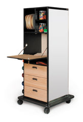 Hausmann Industries Mega Rack 32 W X 72 H X 32 D Inch, 4 Inch Twin Wheel Locking Caster