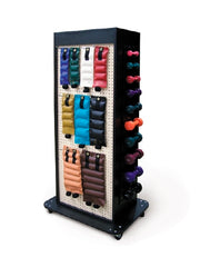 Hausmann Industries Storage Unit with Exercise Equipment 52 Piece Set with Mobile Unit Compact 1 to 10 lbs.