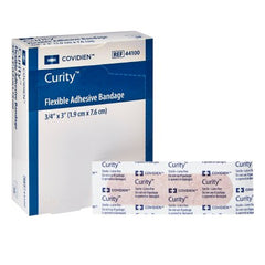 Cardinal Adhesive Strip Curity™ 3/4 X 3 Inch Fabric Rectangle Tan Sterile