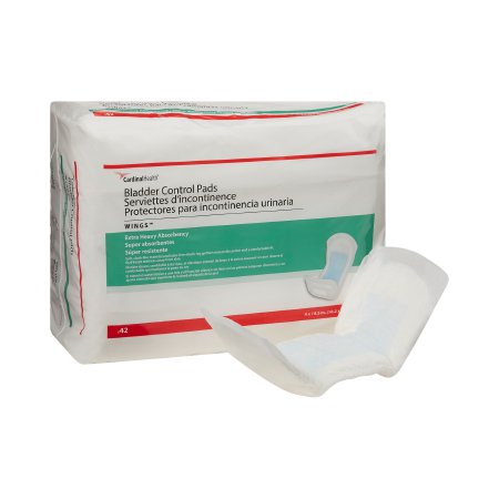 Cardinal Bladder Control Pad Sure Care™ 4 X 14-1/2 Inch Heavy Absorbency Polymer Core One Size Fits Most Adult Unisex Disposable - M-731683-1471 - Case of 168