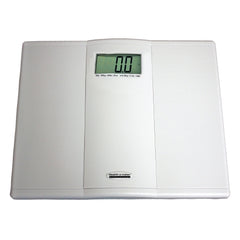 Health O Meter Floor Scale Health O Meter® Digital LCD Display 400 lb/ 180 kg Capacity White AC Adapter / Battery Operated