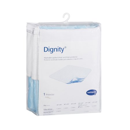 Hartmann Underpad with Tuckable Flaps Dignity® Washable Protectors 35 X 35 Inch Reusable Cotton Moderate Absorbency - M-732272-2081 - Each