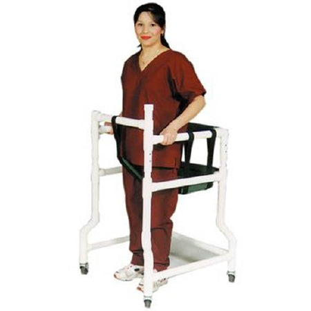 Patterson Medical Supply Walker Chair Adjustable Height PVC Frame 250 lbs. Weight Capacity 33 to 36 Inch Height
