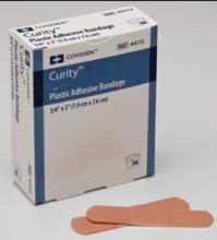 Cardinal Adhesive Strip Curity™ 3/4 X 3 Inch Plastic Rectangle Tan Sterile