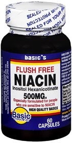 Basic Drug Dietary Supplement Basic's Flush Free Niacin Niacin / Inositol 400 mg - 100 mg Strength Capsule 60 per Bottle
