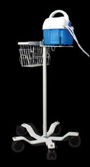 Stryker Medical Stand T/Pump® White, Stand with Storage Basket, Cord Hooks, 5 Leg Caster Base