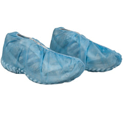 Dynarex Shoe Cover One Size Fits Most Shoe High Nonskid Sole Blue NonSterile