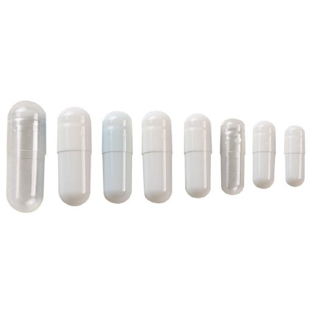Apothecary Products Empty Gel Capsule Size 1, Clear