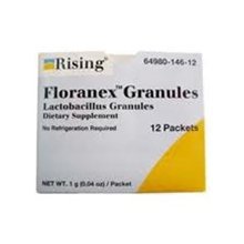 Rising Pharmaceuticals Probiotic Dietary Supplement Floranex™ Granules 12 per Box Granules