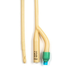 Dynarex Foley Catheter 2-Way Standard Tip 5 cc Balloon 14 Fr. Silicone Coated Latex