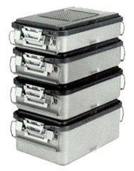 V. Mueller Instrument Container Genesis® Solid Bottom / Mid Length Hard Coat Anodized Aluminum 5.1 X 11.4 X 17.2 Inch - M-735416-2233 - Each