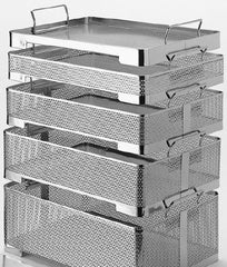 V. Mueller Instrument Basket Genesis® Perforated / Mid Length Hard Coat Anodized Aluminum 2.6 X 10.4 X 16.4 Inch - M-735417-2772 - Each