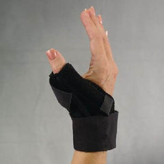 Patterson Medical Supply Thumb Orthosis Sammons Preston® TK One Size Fits Most Hook and Loop Closure Black