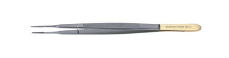 V. Mueller Dressing Forceps Snowden-Pencer® Diamond-Points Gerald 7 Inch Length Stainless Steel / Tungsten Carbide NonSterile NonLocking Thumb Handle Straight Delicate Tapered 1mm Tips - M-735637-1384 - Each