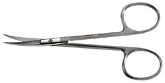 V. Mueller Iris Scissors Snowden-Pencer™ 4-1/4 Inch Length Surgical Grade Stainless Steel NonSterile Finger Ring Handle Curved Sharp Tip / Sharp Tip - M-735694-3774 - Each