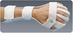 Patterson Medical Supply Anti-Spasticity Ball Splint Rolyan® Standard Version Preformed / Volar Side Thermoplastic Left Hand White Medium