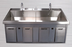 Future Health Concepts Surgical Scrub Sink Wall Mounted or Free Standing Double Sink