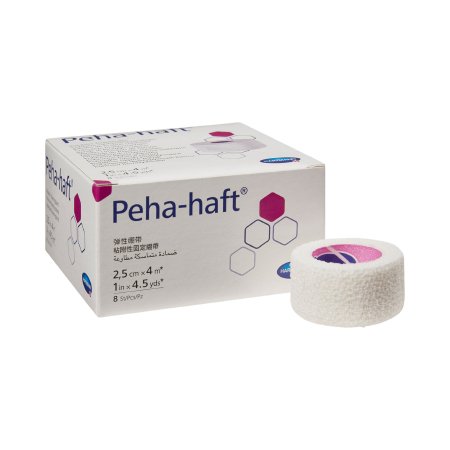 Hartmann Absorbent Cohesive Bandage Peha-haft® 1 Inch X 4-1/2 Yard Standard Compression Self-adherent Closure White NonSterile