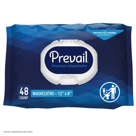 First Quality Personal Wipe Prevail® Soft Pack Aloe / Vitamin E / Chamomile Scented 48 Count