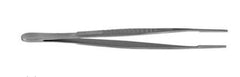 V. Mueller Vascular Tissue Forceps V. Mueller® DeBakey 7-3/4 Inch Length Surgical Grade Stainless Steel NonSterile NonLocking Thumb Handle Straight Grooved Serrated Tips - M-738116-3939 - Each