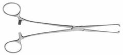 V. Mueller Tissue Forceps V. Mueller® Allis 6 Inch Length Stainless Steel NonSterile Ratchet Lock Finger Ring Handle Straight 4 X 5 Teeth - M-738231-2484 - Each