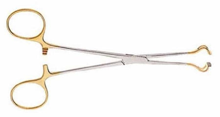 V. Mueller Tissue Grasping Forceps Vital Babcock 8-1/4 Inch Length Surgical Grade Stainless Steel / Tungsten Carbide NonSterile Curved Cross Serrated Tips - M-738237-4308 - Each