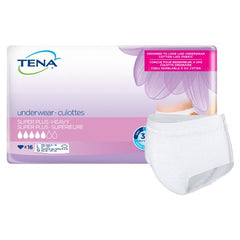 Essity HMS North America Inc Female Adult Absorbent Underwear TENA® Women™ Super Plus Pull On with Tear Away Seams Large Disposable Moderate Absorbency - M-738763-4506 - Case of 64