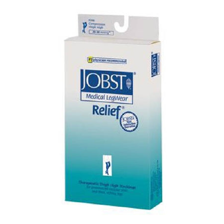 Patterson Medical Supply Compression Stocking JOBST® Relief® Thigh High Small Beige Closed Toe
