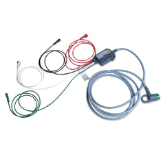 The Palm Tree Group ECG Cable 8 Foot, AHA, 12 Lead, 4 Wire Limb Lead For Lifepak 12 Defibrillator / Monitor