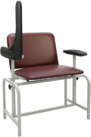 Winco Blood Drawing Chair Extra Wide Single Pivot Armrest Tallow