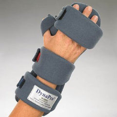 Patterson Medical Supply Wrist / Hand / Finger Contracture Orthosis DynaPro™ Finger Flex Fabric / Kydex® Right Hand Gray Large