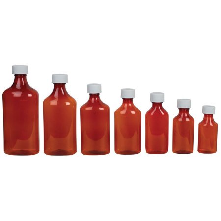 Apothecary Products Oval Bottle Ezy Dose® 4 oz. Amber