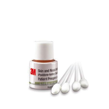 3M Skin and Nasal Antiseptic 3M™ 4 mL Bottle 5% Strength Povidone-Iodine NonSterile