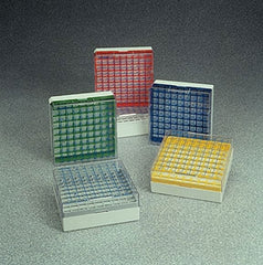 Fisher Scientific Cryo Tube Storage Box Thermo Scientific™ 5.25 X 5.25 X 2 Inch, Polycarbonate, Holds 169 Tubes, Includes Lid For Cryo Tubes