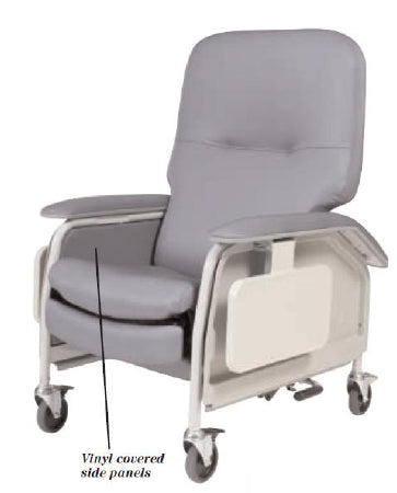 Graham-Field Clinical Care Recliner Lumex® Deluxe Gypsum Four Tente® Swivel Caster, Three Locking Caster