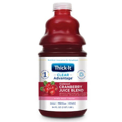 Kent Precision Foods Thickened Beverage Thick-It® Clear Advantage® 64 oz. Bottle Cranberry Flavor Ready to Use Nectar Consistency