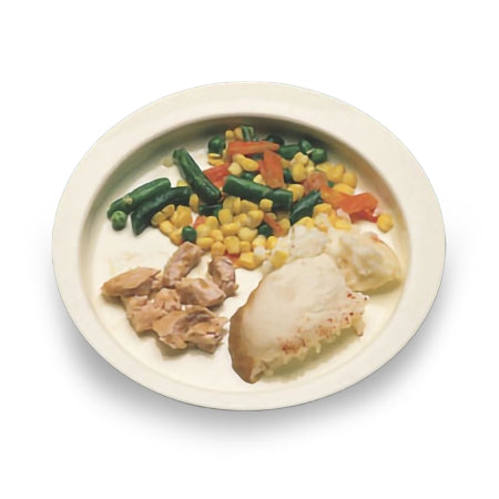 Maddak Plate Round-Up™ White Reusable 8 Inch Diameter