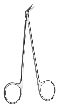 V. Mueller Vascular Scissors V. Mueller® Potts-Smith 5-1/4 Inch Length Surgical Grade Stainless Steel NonSterile Finger Ring Handle 45° Angled - M-742414-2296 - Each