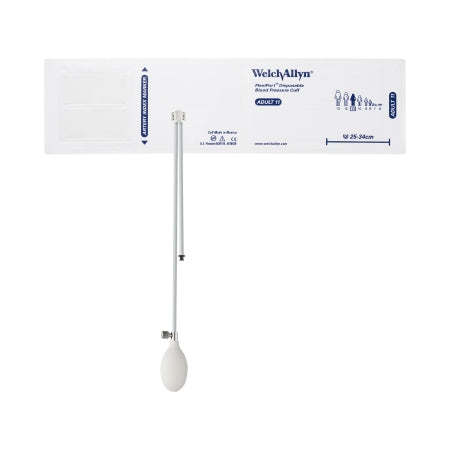 Welch Allyn Blood Pressure Cuff and Bulb FlexiPort® Adult Arm Size 11 Cuff 25 - 34 cm Cloth Fabric Cuff